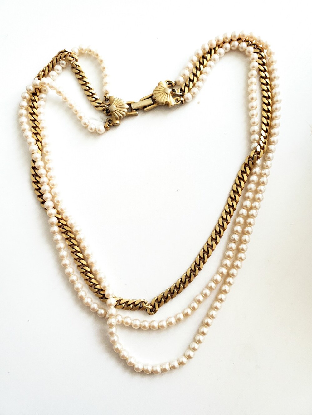 Richelieu Vintage Gold Multi-Strand Necklace